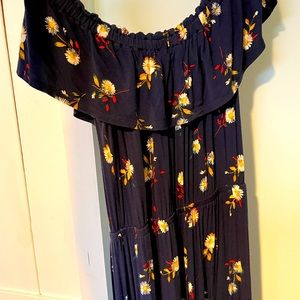 Express ruffle, floral maxi dress